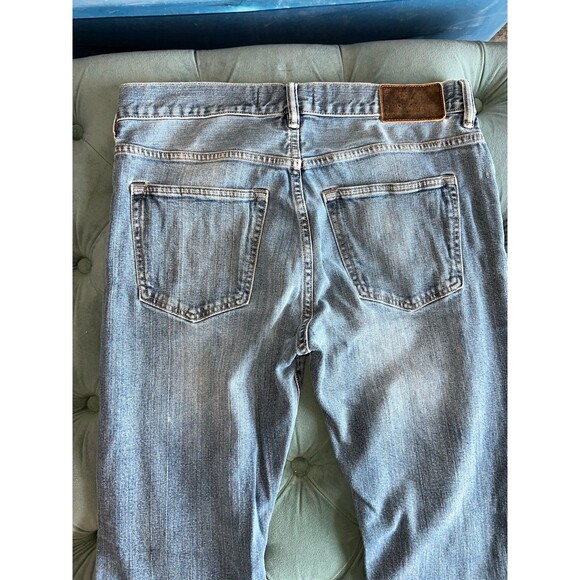 H&M L.O.G.G. Mens Jeans Size 33 Medium Wash Blue Straight Leg Stretch Classic - Picture 7 of 8